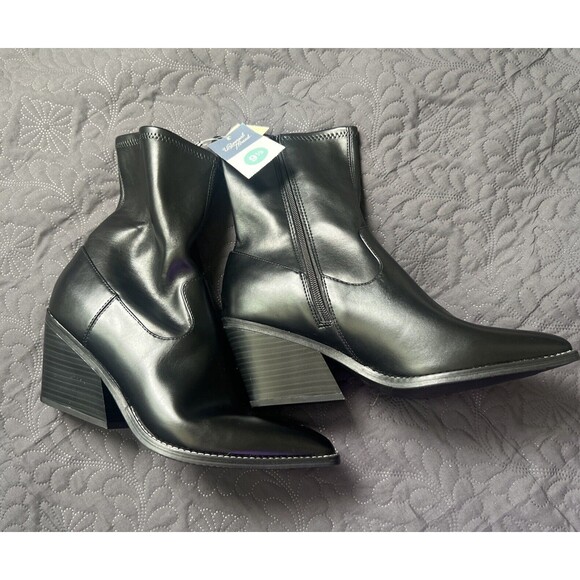 Universal Thread Black Aubree Ankle Boots NWT SZ 10, 9.5 &  9 Western Cowgirl - Picture 14 of 15